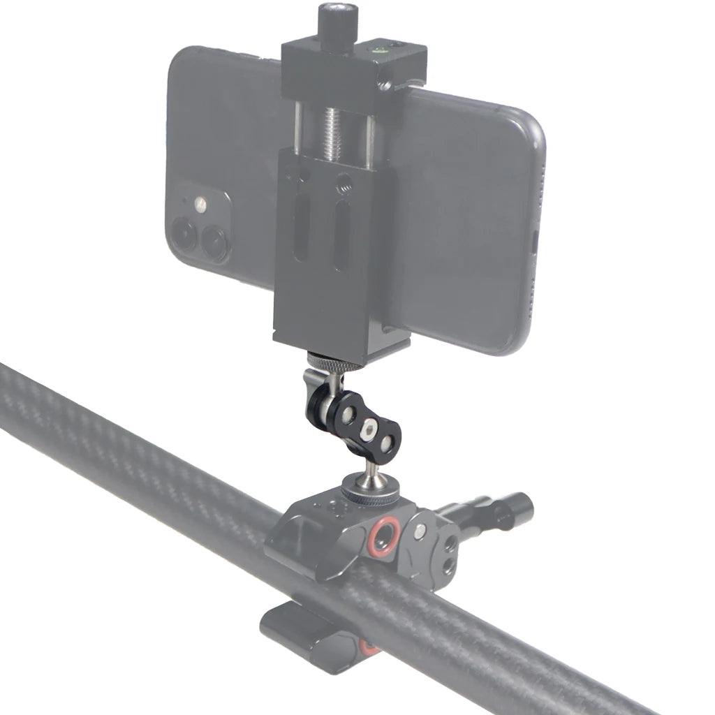 Dual Ball Head Magic Arm Swivel Mount Adapter with 1/4'' Screw for DJI OSMO360 for DSLR Camera Video Monitor Light Mic Bracket