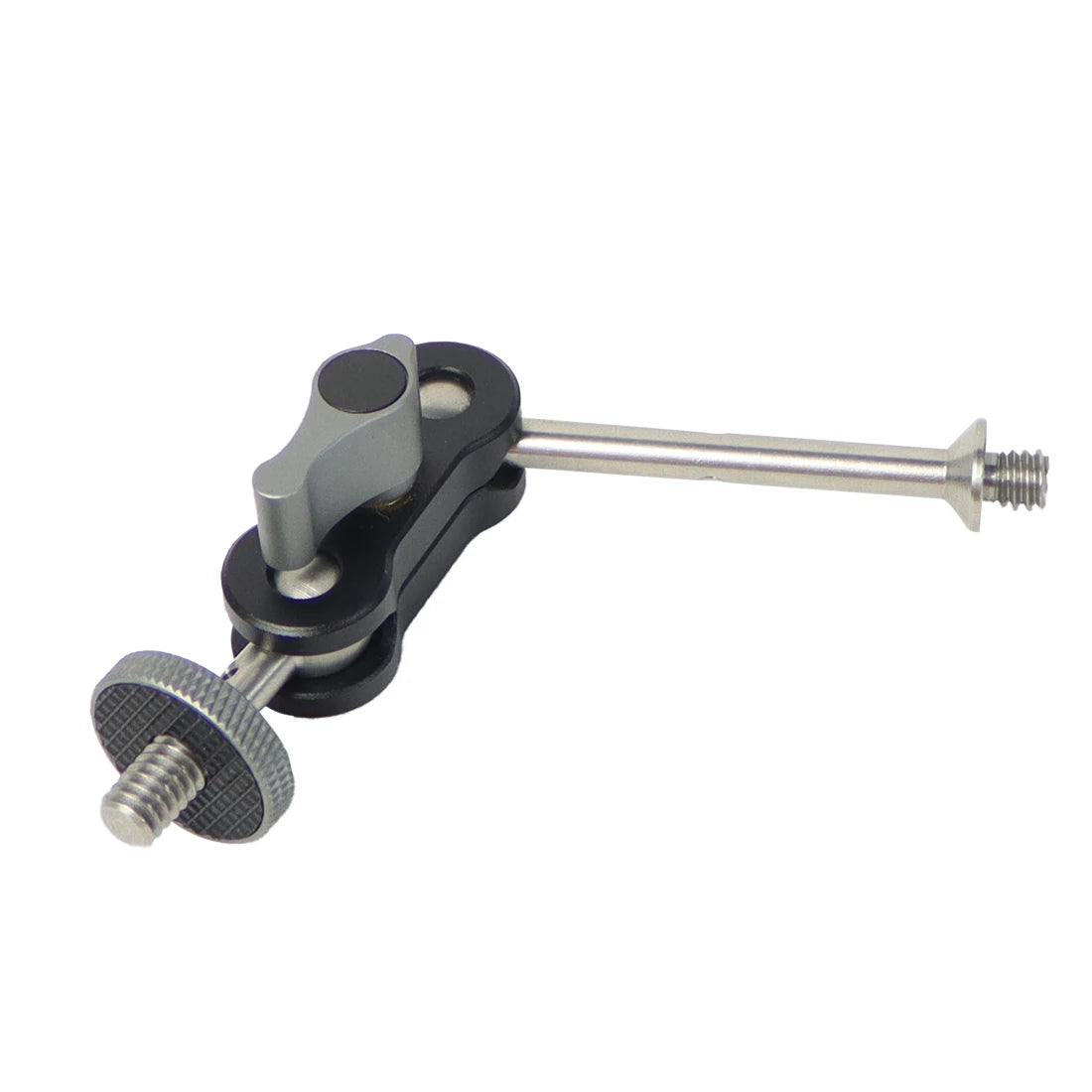 Dual Ball Head Magic Arm Swivel Mount Adapter with 1/4'' Screw for DJI OSMO360 for DSLR Camera Video Monitor Light Mic Bracket