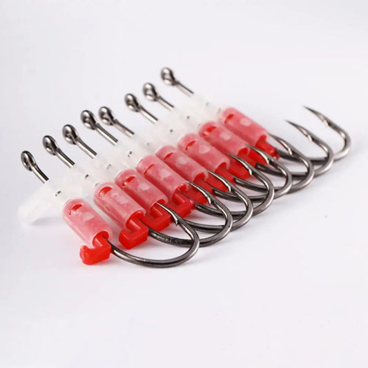 Live Shrimp Hook Live Bait Hook Live Shrimp Fixing Hook Set for Freshwater Fishing Heavy Duty Glow-in-the-dark for Catfish WardBoyzPROShop