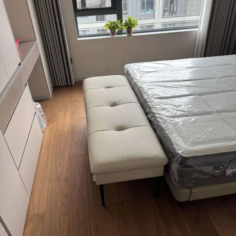 Bedroom Bed End Stool Bench Entry Nordic Upholstered Stool Leather Piano Mueble Recibidor De Entrada Furniture Living Room
