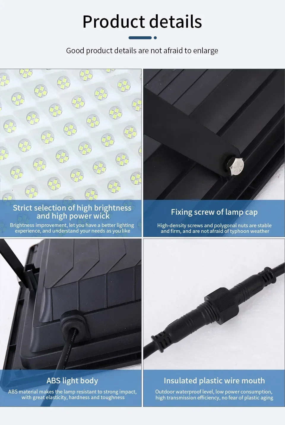 Super Bright Solar Lights Outdoor IP65 Waterproof Solar Powered Wall Light&Street Light Security Lamp for Garden Yard Patio Path