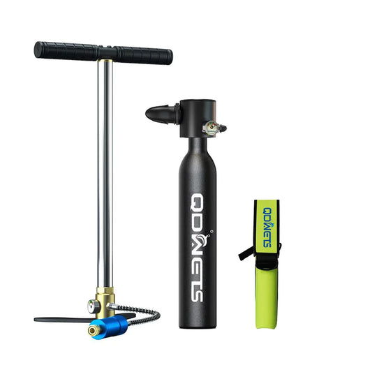 Diving Tank 0.5L Scuba tank Equipment 5-10 Minutes Lung Tank with Pump Outdoor Oxygen Diving Scuba Tank Underwater Breathing