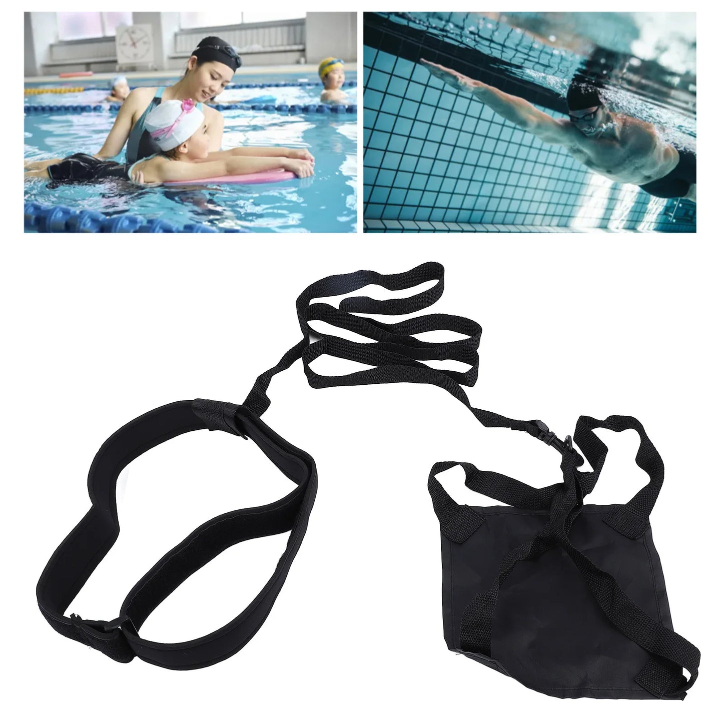 Swim Parachute Professional  Portable Swimming Resistance Training Belt Set for Kids Adults Swim Resistance Parachute