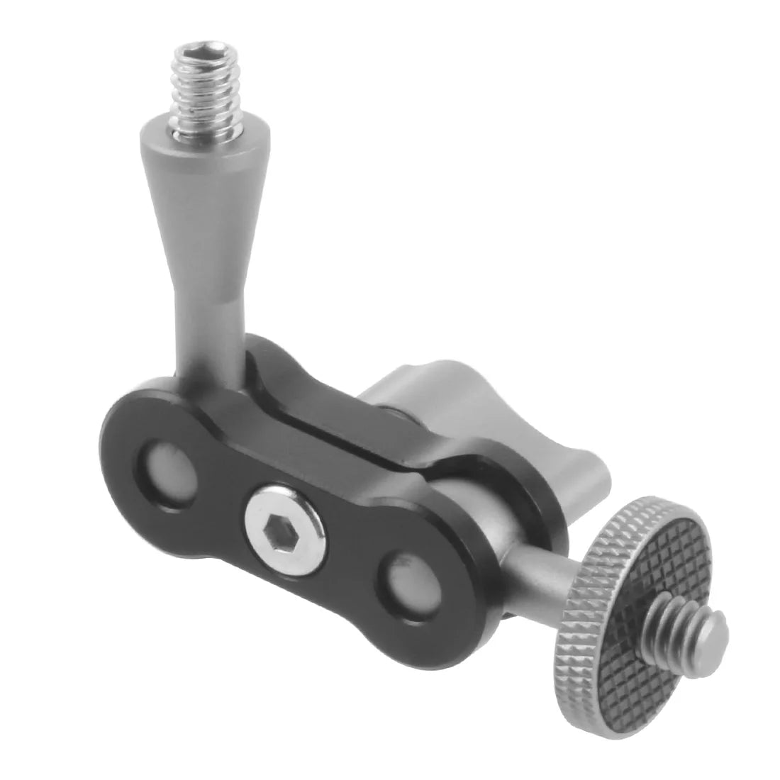 Dual Ball Head Magic Arm Swivel Mount Adapter with 1/4'' Screw for DJI OSMO360 for DSLR Camera Video Monitor Light Mic Bracket