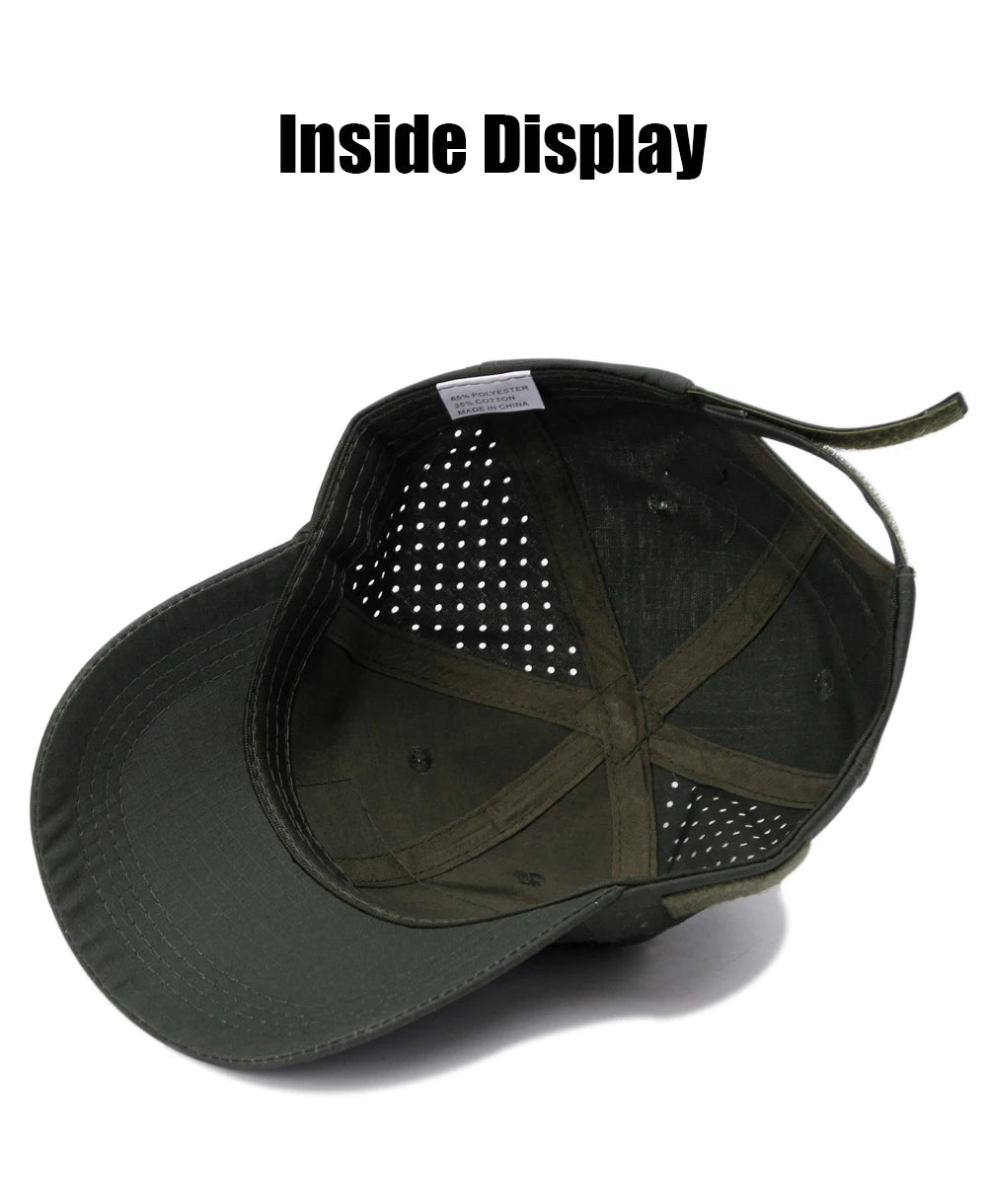 Unisex Camouflage Outdoor Baseball Cap Breathable Sun Protection Hat For Hunting Hiking Running Fishing Camping