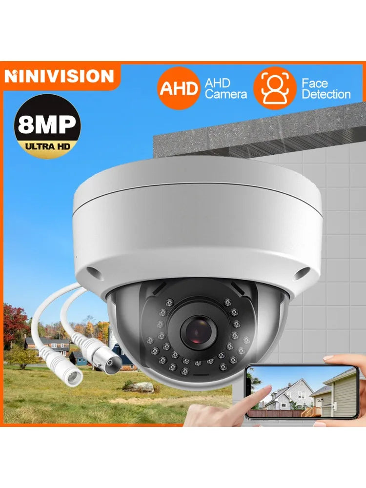 CCTV 8MP Security Analog Dome Camera Outdoor Explosion-Proof Face Detection AHD DVR Video Surveillance Camera BNC 4K XMEYE 5MP