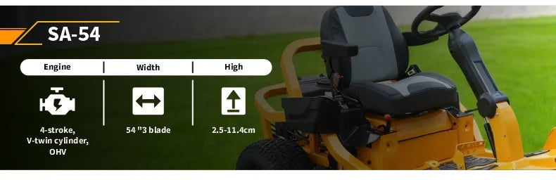 Zero Turn Commercial Riding Lawn Mower CE/EPA Certified Sale Garden with Heavy Duty Lawn Mowe