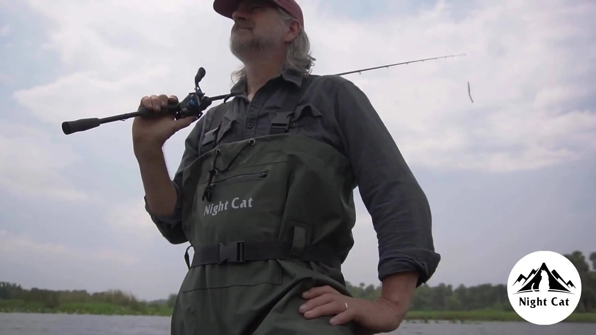 Waterproof Night Cat Fishing Waders - Breathable Chest Wader Boots for Men and Women - Size 6 to 14, Lightweight, Bootfoot, Belted, and Durable for Hunting and Fishing Adventures WardBoyzPROShop