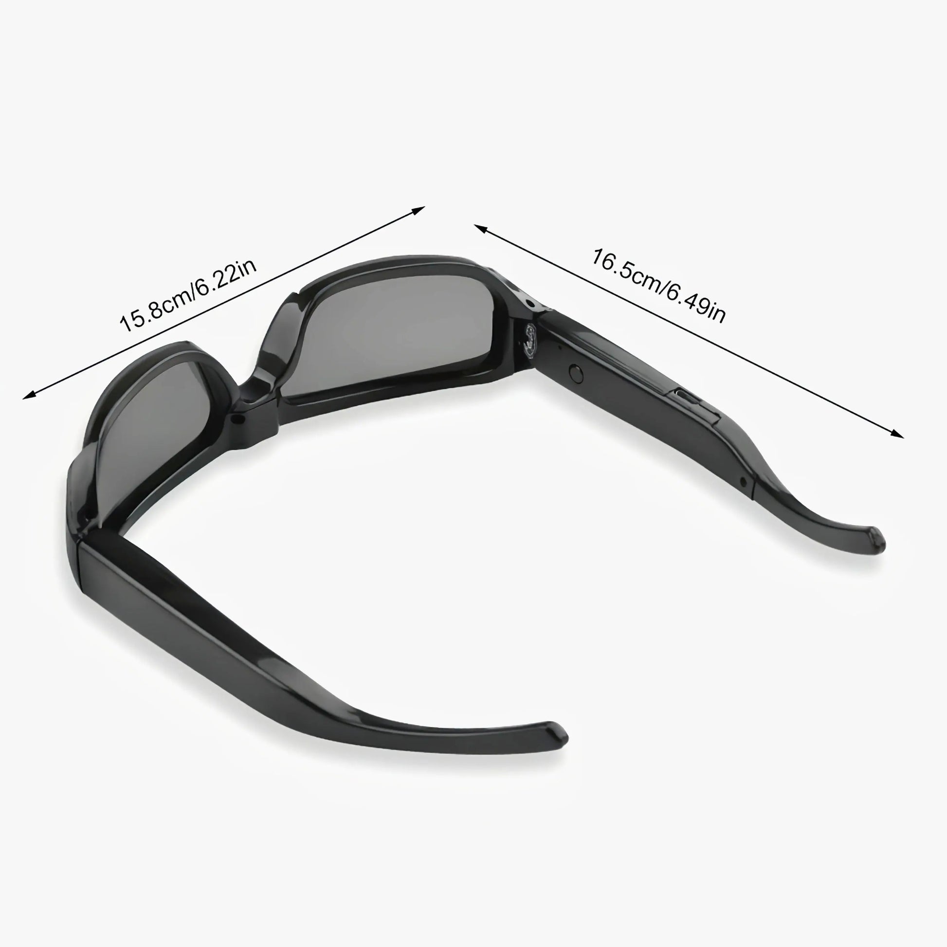 Smart Wearable Video Glasses for Outdoor Sports & Meetings - 1080P HD, 90-Min Battery Life, 75° Wide Angle, Includes 64GB Memory Card, for Spring WardBoyzPROShop