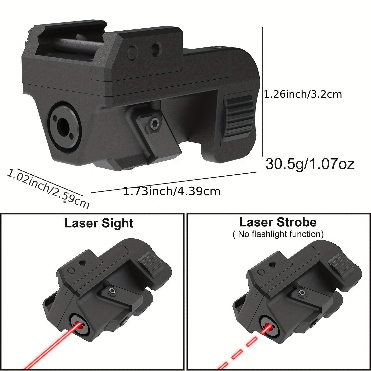 Red Dot Laser Beam For Picatinny Weaver Rail Mount, USB Rechargeable G2C Laser With Strobe Mode For Pistols, Rifles, Compact And Lightweight, Laser Class III A, 5mW WardBoyzPROShop