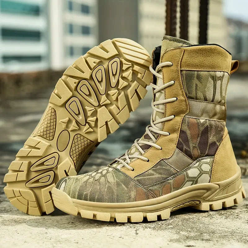 Men's High-Top Running Footwear - Breathable for Hiking & Outdoor Activities, Lace-Up, Fall/Winter Collection WardBoyzPROShop