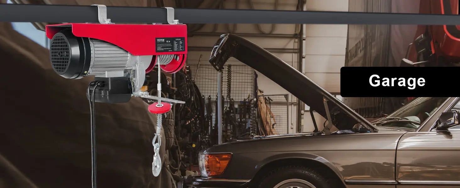 VEVOR 200-800kg Electric Hoist with Wired/Wireless Remote Control Lifting Crane Cable Hoist Winch for Boat Car Garage Elevator WardBoyzPROShop