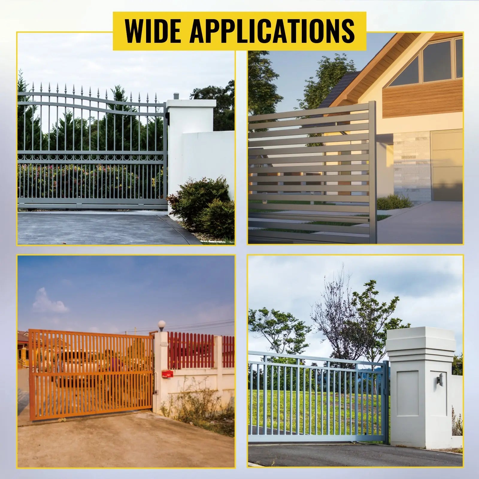 VEVOR Sliding Gate Opener Electric Operator AC600 1400 lbs with 2 Remote Controllers Move Speed 43 ft Per Min Basic Model WardBoyzPROShop